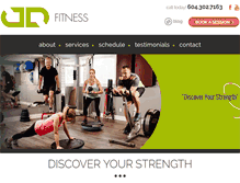 Tablet Screenshot of jdfitness.ca